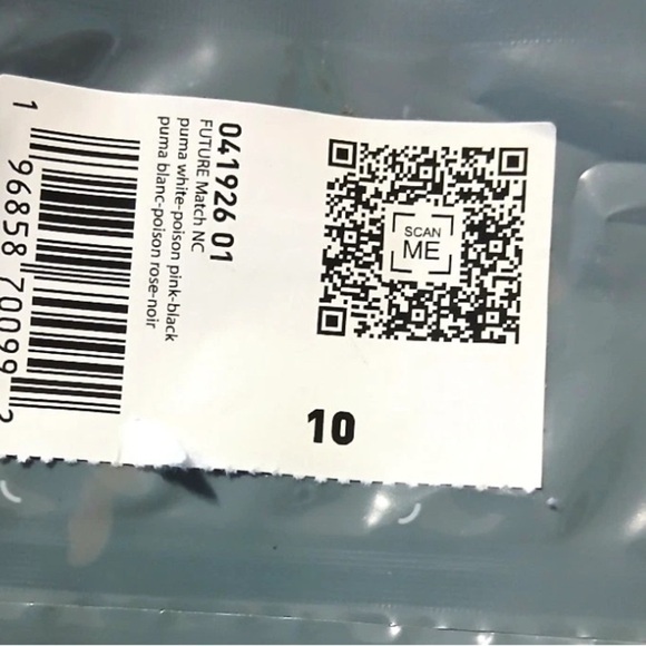 New PUMA Future NC Goalkeeper Gloves White/Pink/Blue 41926 01 Men's Size 10 - Picture 3 of 3